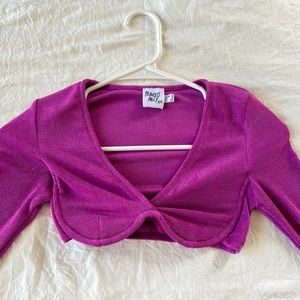 Long sleeve crop top